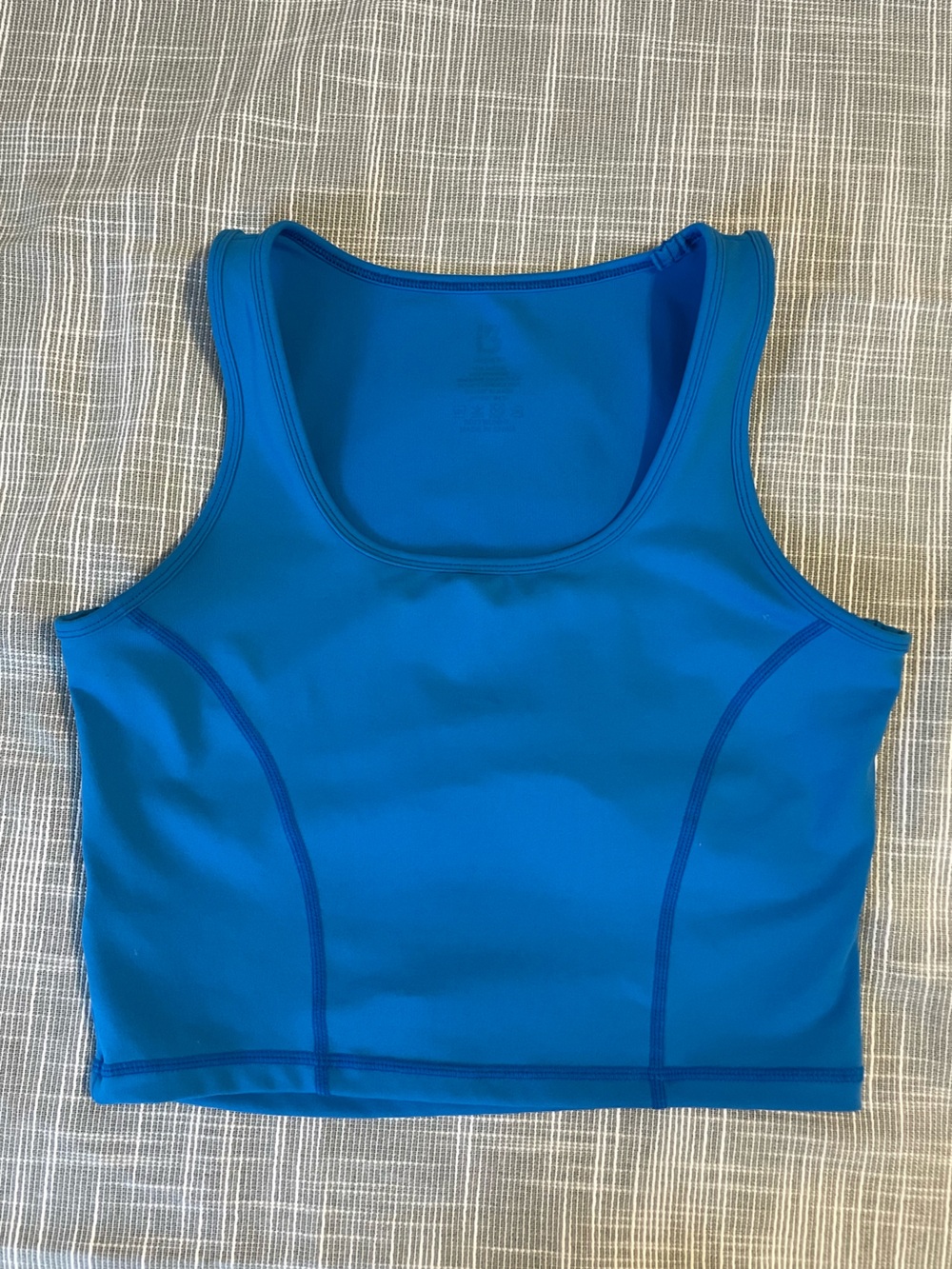 BuffBunny Bright Blue Crop Top, Size M
